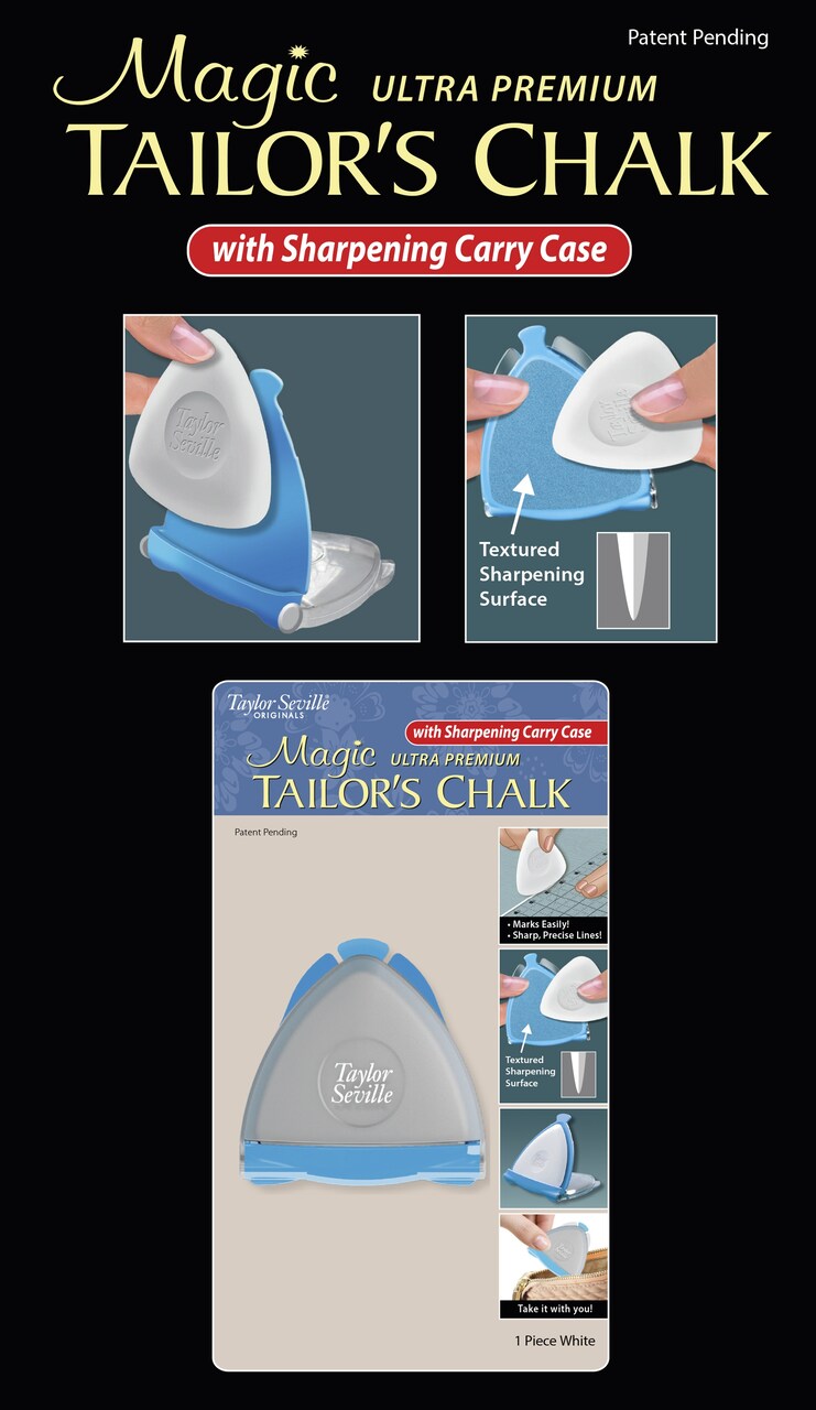 Taylor Seville Magic Ultra-Premium Tailor's Chalk W/Case-White